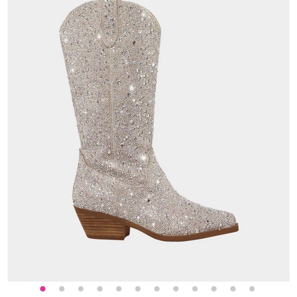 Betsy Johnson Rhinestone Cowboy boots - Picture 1 of 4